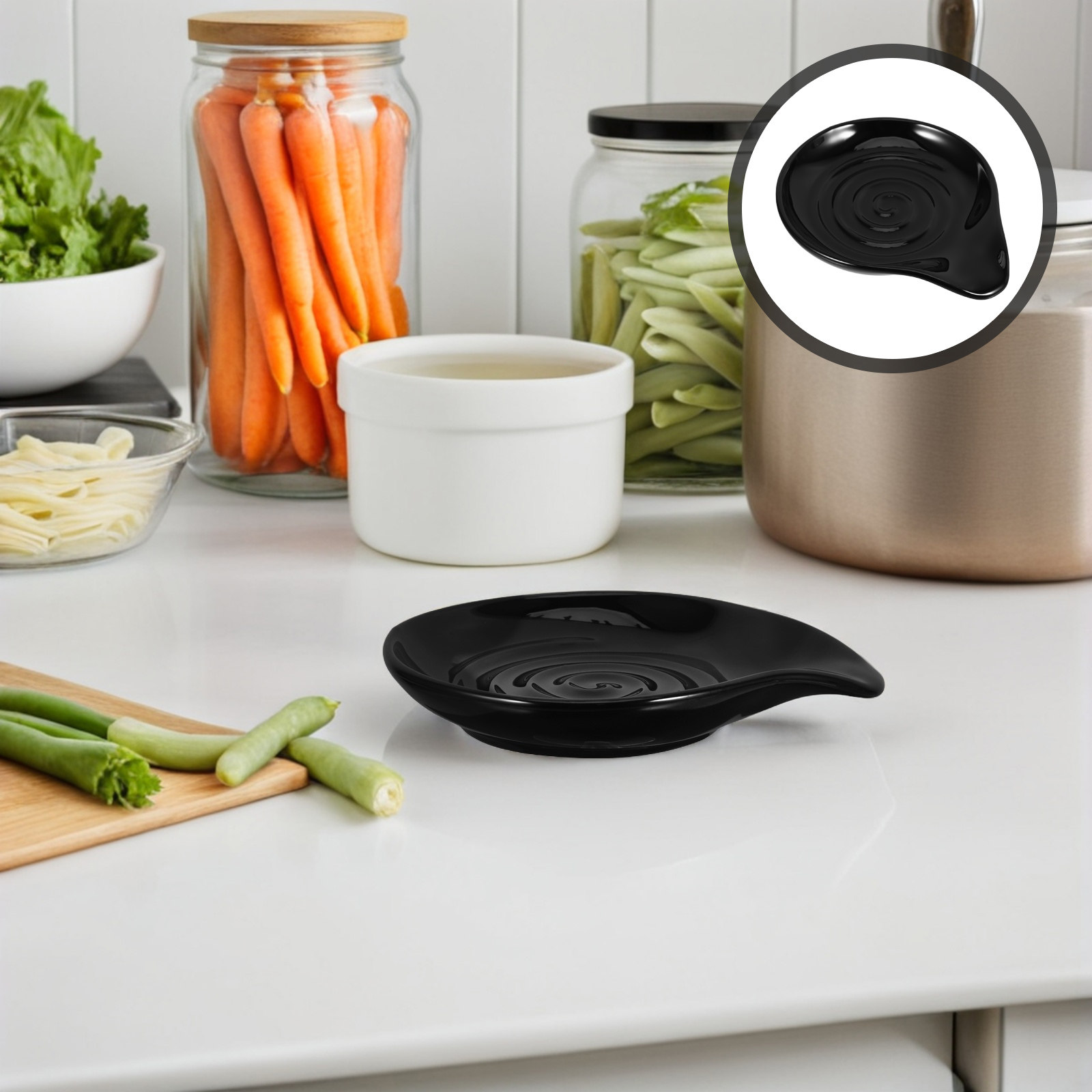 Ceramic Spoon Rest Kitchen Cou - Kitchen Gadgets Gold recension och pris