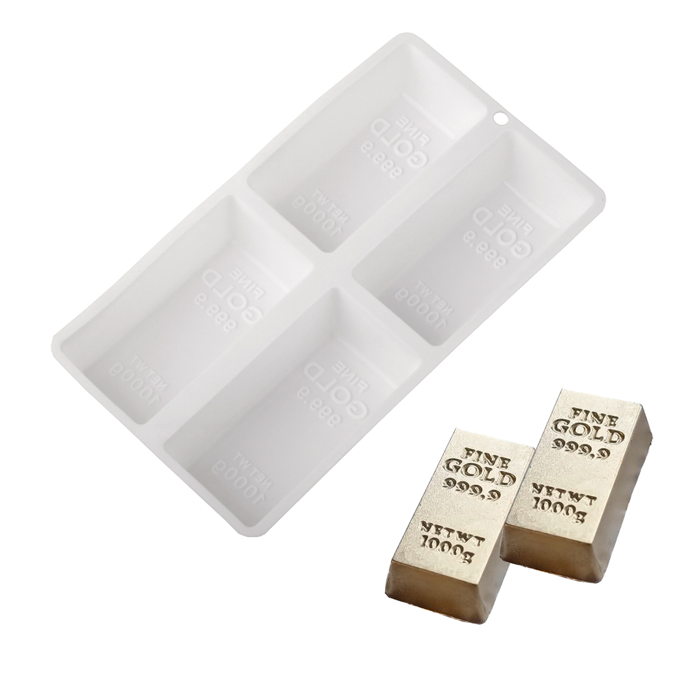 4-Cells Gold Bar Shaped Mousse - Kitchen Gadgets Gold recension och pris