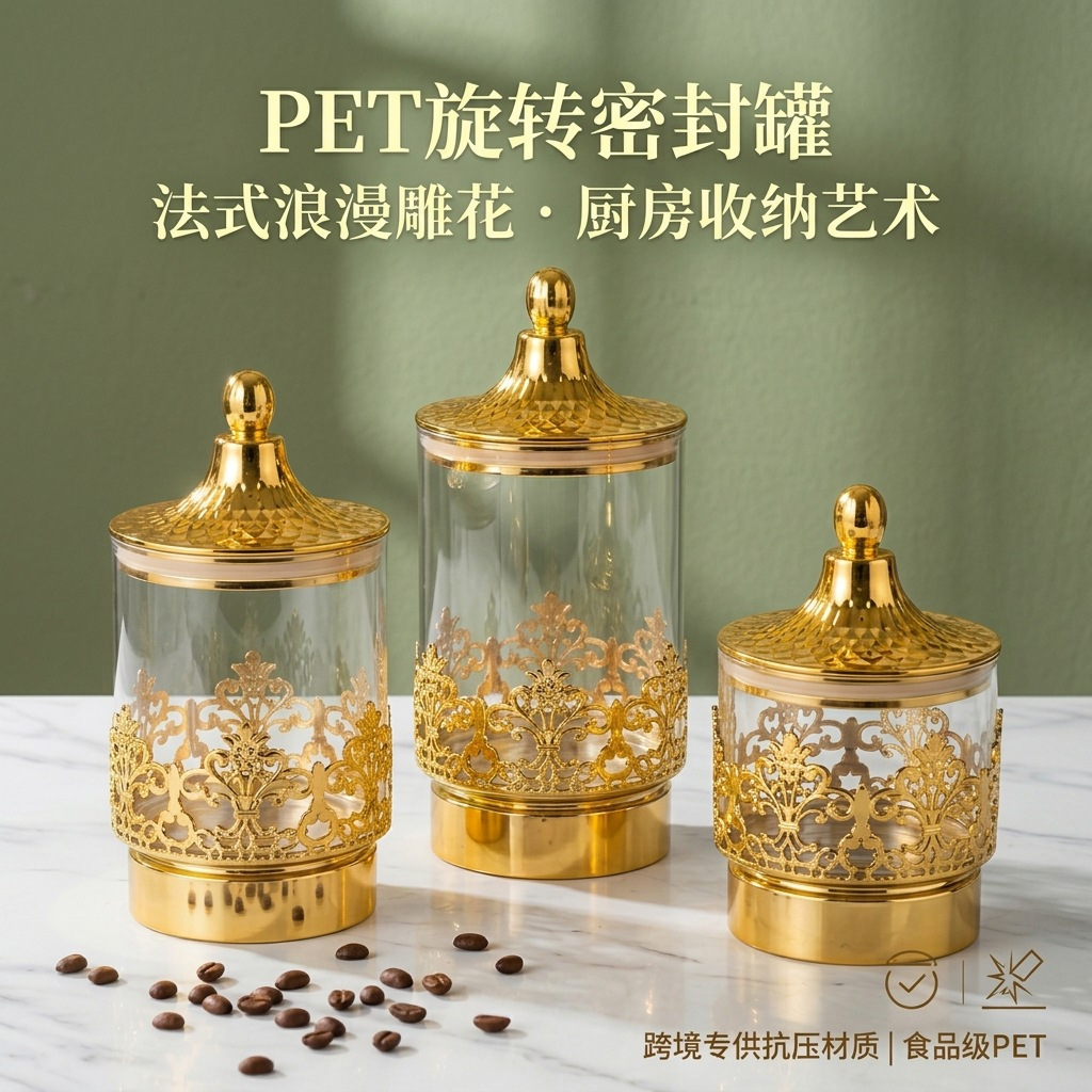 European Transparent Gold-plat - Kitchen Gadgets Organizer recension och pris