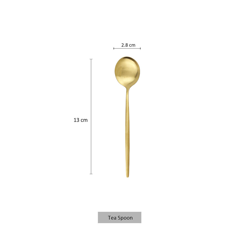 6Pcs Matte Stainless Steel Tea - Kitchen Gadgets Gold recension och pris