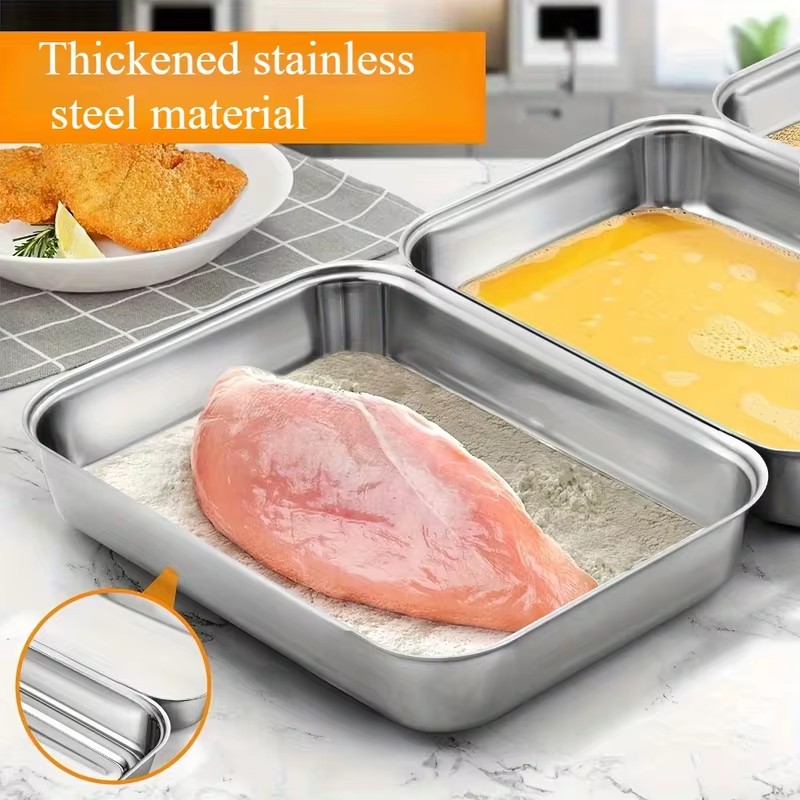 3-Piece Stainless Steel Food S - Kitchen Gadgets Organizer recension och pris