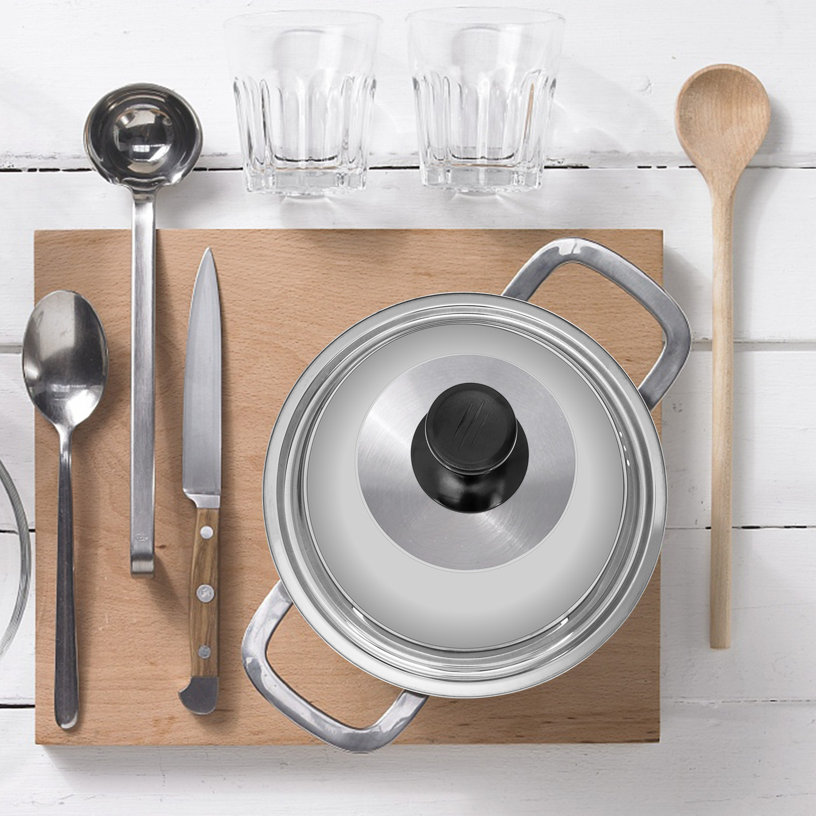 Thickened Pot Cover Visible Tr - Kitchen Helper Gadgets recension och pris