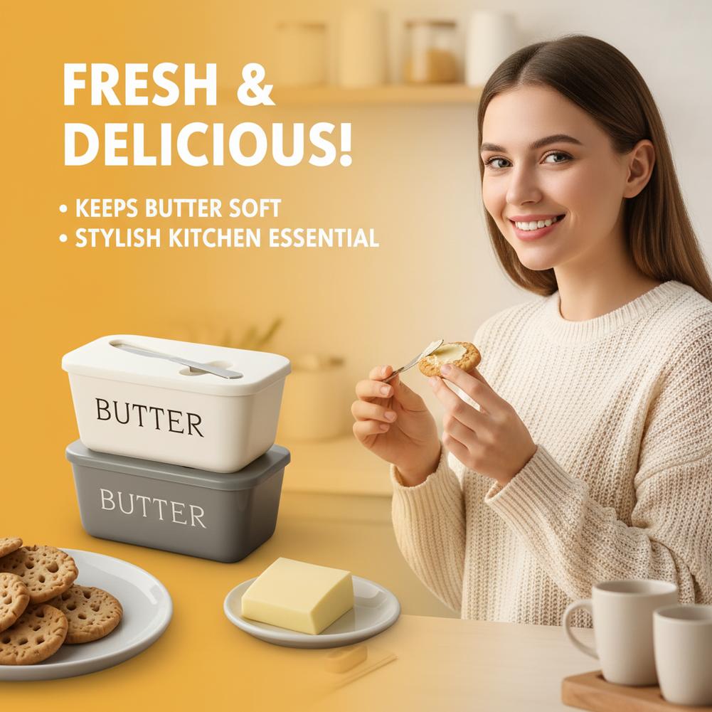 PP Butter Dish with Lid & Spre - Kitchen Gadgets Organizer recension och pris