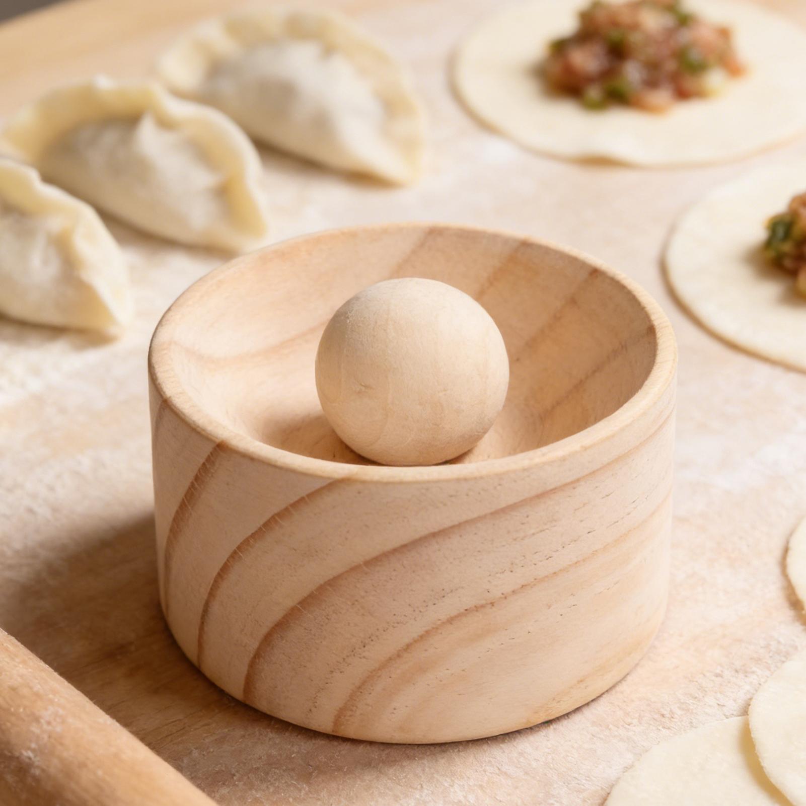 Wooden Dumpling Skin Press Mak - Kitchen Gadgets Dumpling Maker recension och pris