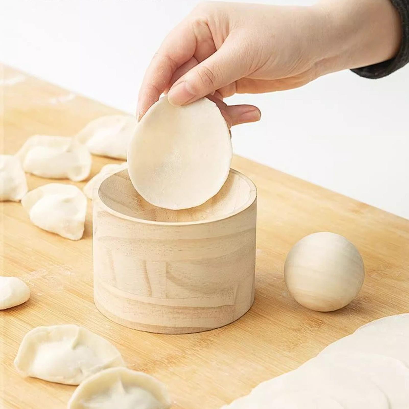 Wooden Dumpling Skin Press Mak - Kitchen Gadgets Dumpling Maker recension och pris